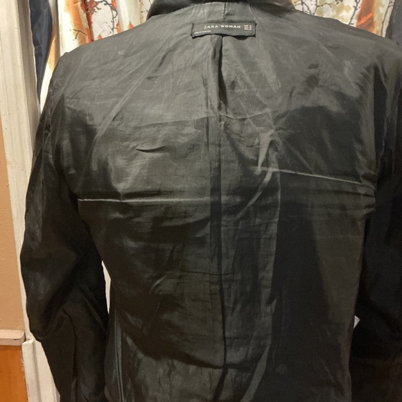 Zara Woman Leather Moto Jacket - Picture 9 of 12